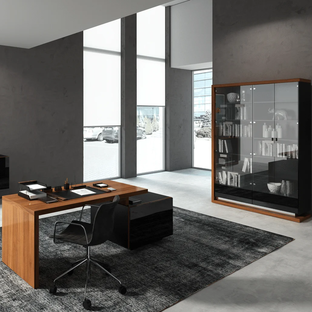 Home office – jakie meble są niezbędne do urządzenia domowego biura? 2 meble gabinetowe 2