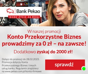 Pekao rozdaje premie w wysokości 2000 zł. Oferta dla przedsiębiorców, którzy poszukują rachunku dla firmy