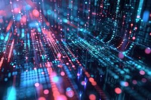 Dane to nowy kompas twojej małej firmy. Sprawdź, jak ich mądre wykorzystanie przekłada się na sukces! ai generated, big data, data, information, technology, glowing, concept, background, big data, data, data, data, data, data, technology