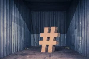 Social media hashtag