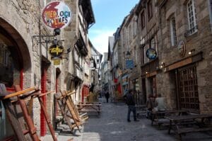 france, brittany, alley, local, stone houses, france, france, france, france, france, brittany, local