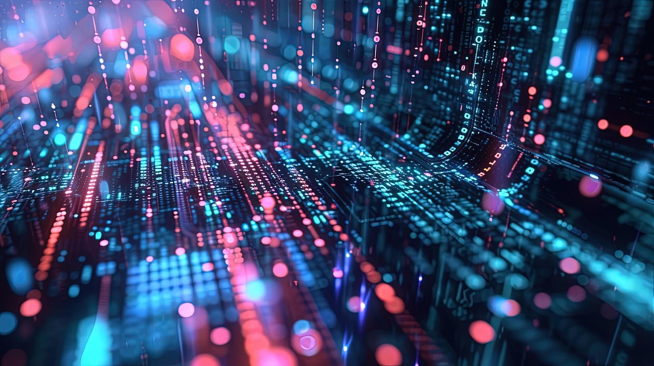 Dane to nowy kompas twojej małej firmy. Sprawdź, jak ich mądre wykorzystanie przekłada się na sukces! 1 ai generated, big data, data, information, technology, glowing, concept, background, big data, data, data, data, data, data, technology